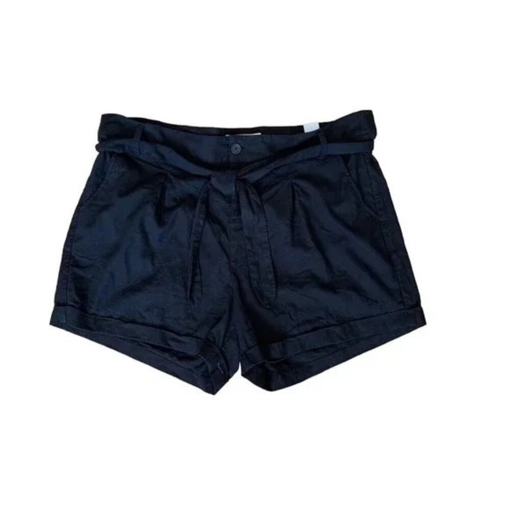 NWT Torrid Black Self Tie Linen Short Shorts Women's Size 16